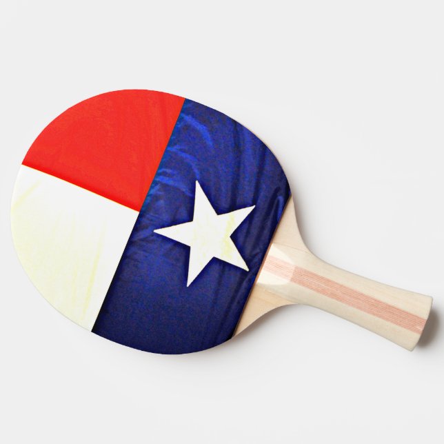 Raquete De Tênis De Mesa Pá de Pong do sibilo da bandeira de Texas (Lateral)
