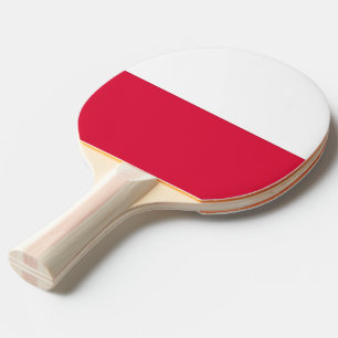 Raquete De Tênis De Mesa Pá do pong do sibilo com a bandeira do Polônia