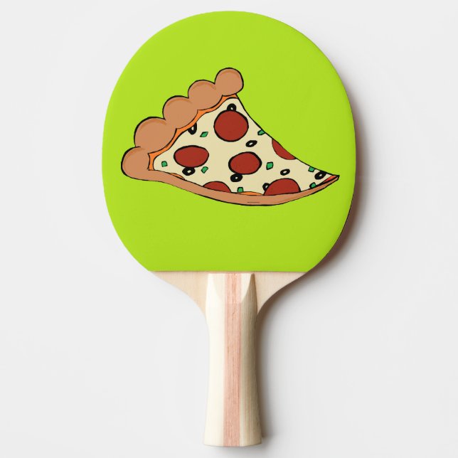 Raquete De Tênis De Mesa pá do pong do sibilo da pizza (Frente)
