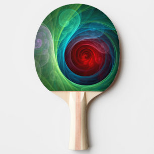 Raquete De Tênis De Mesa Padrão de cor de Abstrato de arte flexível de temp