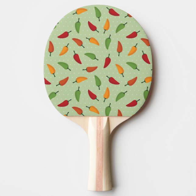 Raquete De Tênis De Mesa Padrão de pimenta (Frente)