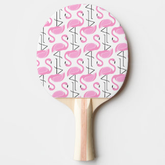 Raquete De Tênis De Mesa Padrão Flamingo Moderno Rosa Simples