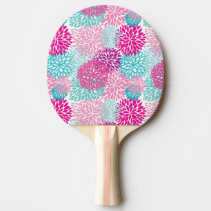 Raquete De Tênis De Mesa Padrão Floral Brilho 2