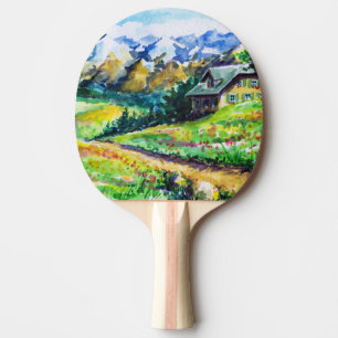 Raquete De Tênis De Mesa Paisagem