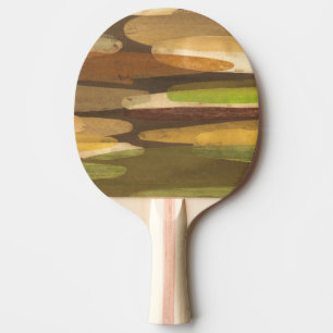 Raquete De Tênis De Mesa Paisagem do Tom da Terra Abstrato