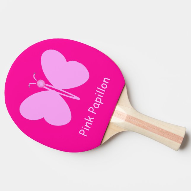 Raquete De Tênis De Mesa Pappillon cor-de-rosa (Lateral)