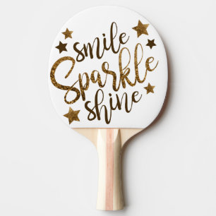 Raquete De Tênis De Mesa Pás de Pong do sibilo do sorriso, da faísca e do