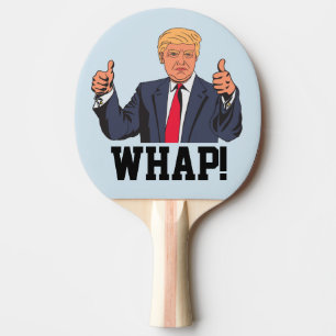 Raquete De Tênis De Mesa Pás engraçadas de Pong do sibilo de Donald Trump