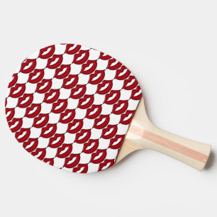 Raquete De Tênis De Mesa Patilho do pino dos Lábios vermelhos quentes