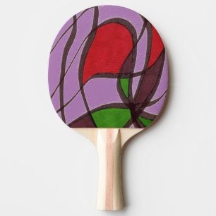 Raquete De Tênis De Mesa "Peixe voador - Pino pino pino Abstrato pino púrpu