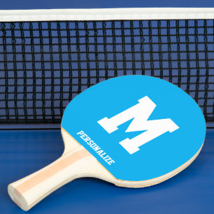 Raquete de tênis de mesa personalizada azul