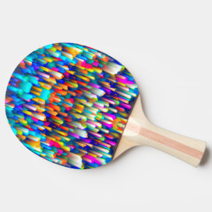 Raquete De Tênis De Mesa Ping Pong Paddle Arte digital colorida