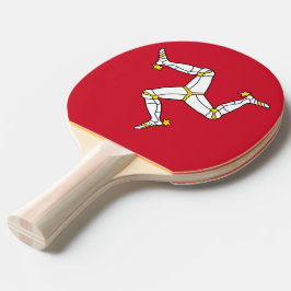 Raquete De Tênis De Mesa Ping pong paddle com bandeira da Ilha de Man