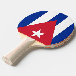 Raquete De Tênis De Mesa Ping pong paddle com bandeira de Cuba