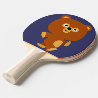 Raquete De Tênis De Mesa Pino do Pong do Urso de Cartoon Bonito Assertivo