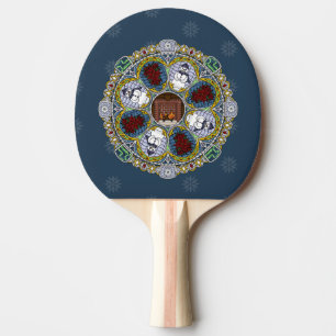 Raquete De Tênis De Mesa Pino Pong Ping Paddle de inverno de Nouveau