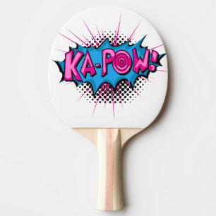 Raquete De Tênis De Mesa Pop Art Comic Ka-Pow!