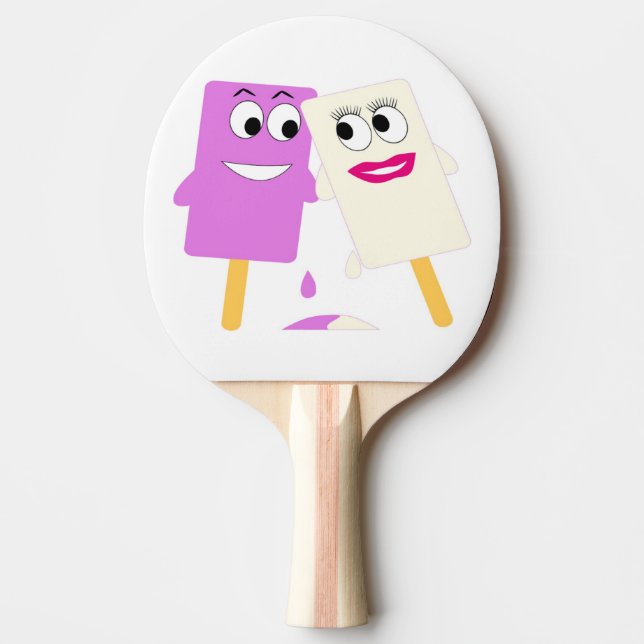 RAQUETE DE TÊNIS DE MESA POP DE SORVETE DE VOO (Frente)