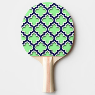Raquete De Tênis De Mesa Quatrefoil Branco do Marinho Verde #5DS