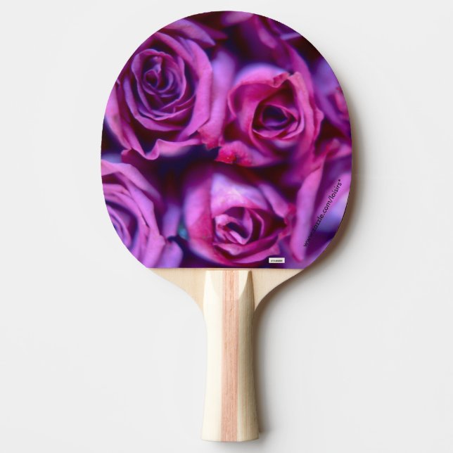 Raquete De Tênis De Mesa Rosas (Frente)