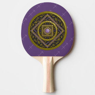 Raquete De Tênis De Mesa Sagittarius Mandala Ping Pong Paddle