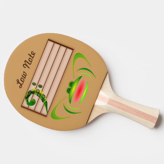 Raquete De Tênis De Mesa Sapo Verde Nota Baixa (Lateral)