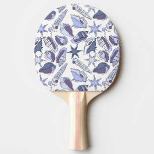 Raquete De Tênis De Mesa Seashells de Lavendar