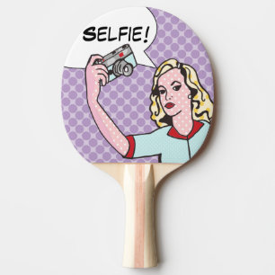 Raquete De Tênis De Mesa Selfie Comic Book Ping Pong Paddle