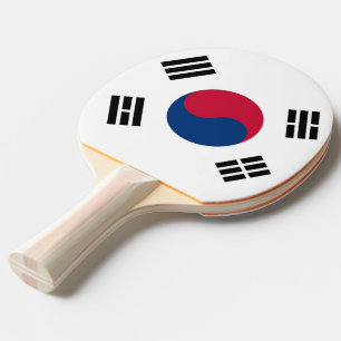 Raquete De Tênis De Mesa Sibile a pá do pong com a bandeira de Coreia do