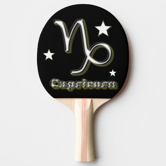 Raquete De Tênis De Mesa Símbolo de Capricórnio (Frente)