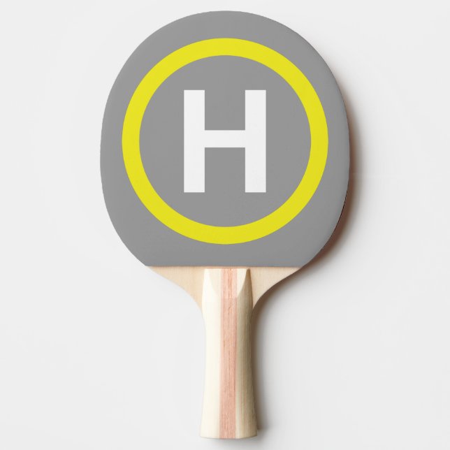 Raquete De Tênis De Mesa Símbolo Helipad (Frente)