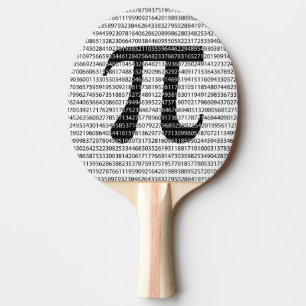 Raquete De Tênis De Mesa Símbolo matemático do dia preto original do pi d