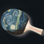 Raquete De Tênis De Mesa Starry Night por Vincent van Gogh. Arte famosa<br><div class="desc">Starry Night por Vincent van Gogh. Famosa arte,  pintura a óleo paisagístico.</div>