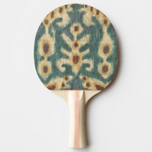 Raquete De Tênis De Mesa Tecido Decorativo de Ikat por Chariklia Zarris