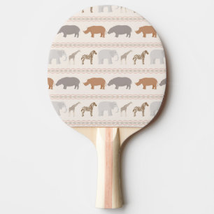 Raquete De Tênis De Mesa Teste padrão africano 1 dos animais