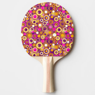 Raquete De Tênis De Mesa Teste padrão de bolinhas violeta