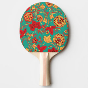 Raquete De Tênis De Mesa Teste padrão floral 2