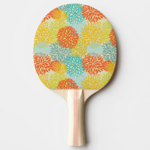 Raquete De Tênis De Mesa Teste padrão floral 3