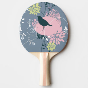 Raquete De Tênis De Mesa Teste padrão floral 9