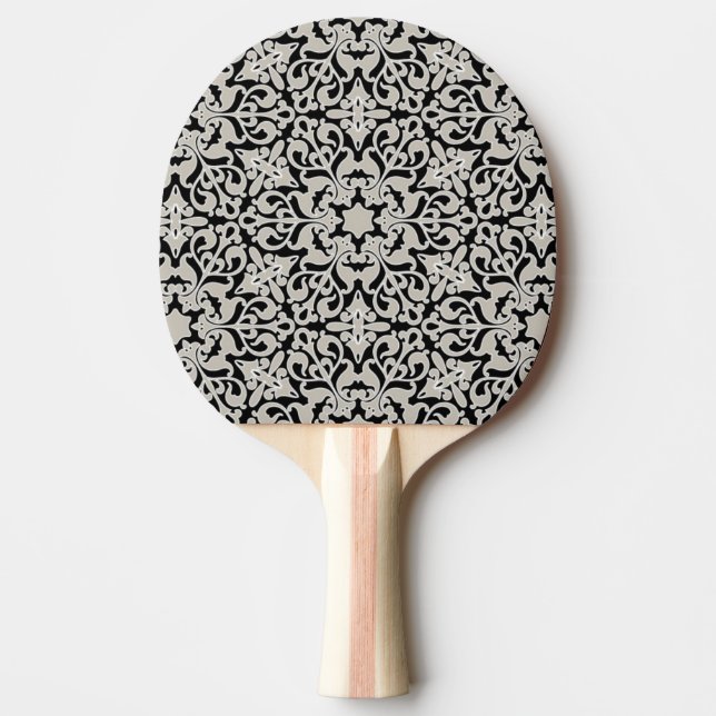 Raquete De Tênis De Mesa Teste padrão floral árabe (Frente)