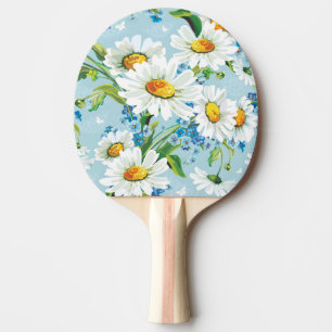 Raquete De Tênis De Mesa Teste padrão floral brilhante bonito à moda 2