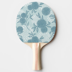 Raquete De Tênis De Mesa Teste padrão floral retro 2 2