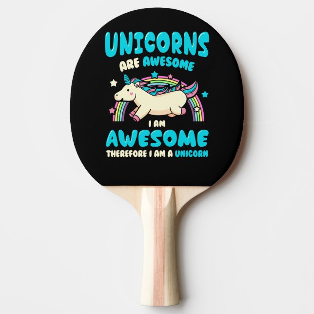 Raquete De Tênis De Mesa Unicórnio mágico (Frente)