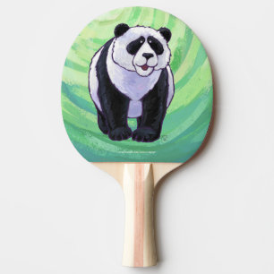Raquete De Tênis De Mesa Urso de panda bonito no verde