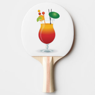 RAQUETE DE TÊNIS DE MESA VIDRO DE COCKTAIL