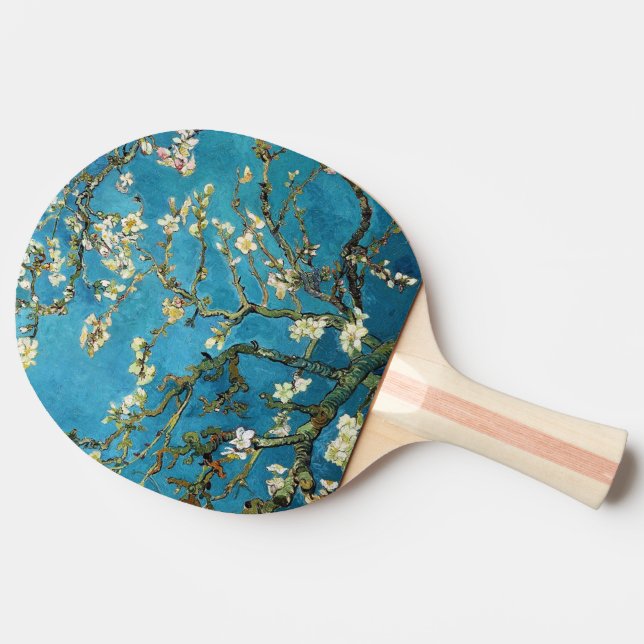 Raquete De Tênis De Mesa Vincent van Gogh, Flagrante Árvore de Amêndoa. Vin (Lateral)