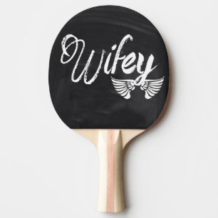 Raquete De Tênis De Mesa Wwifey da lua de mel da Sra. Biker