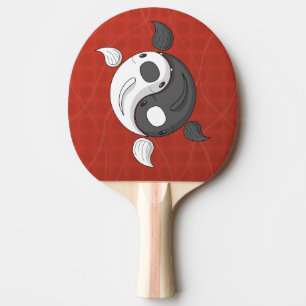 Raquete De Tênis De Mesa Yin e Yang, o Ping Pong Pong Paddle Koi