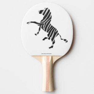 Raquete De Tênis De Mesa Zebra Black and Light Cinzas Silhouket