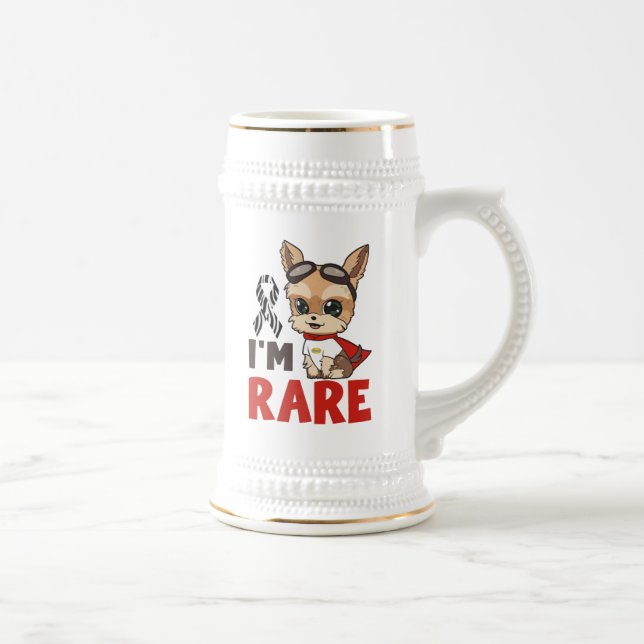 Raros Dia da Doença Eu sou Raros! Caneca de cervej (Direita)